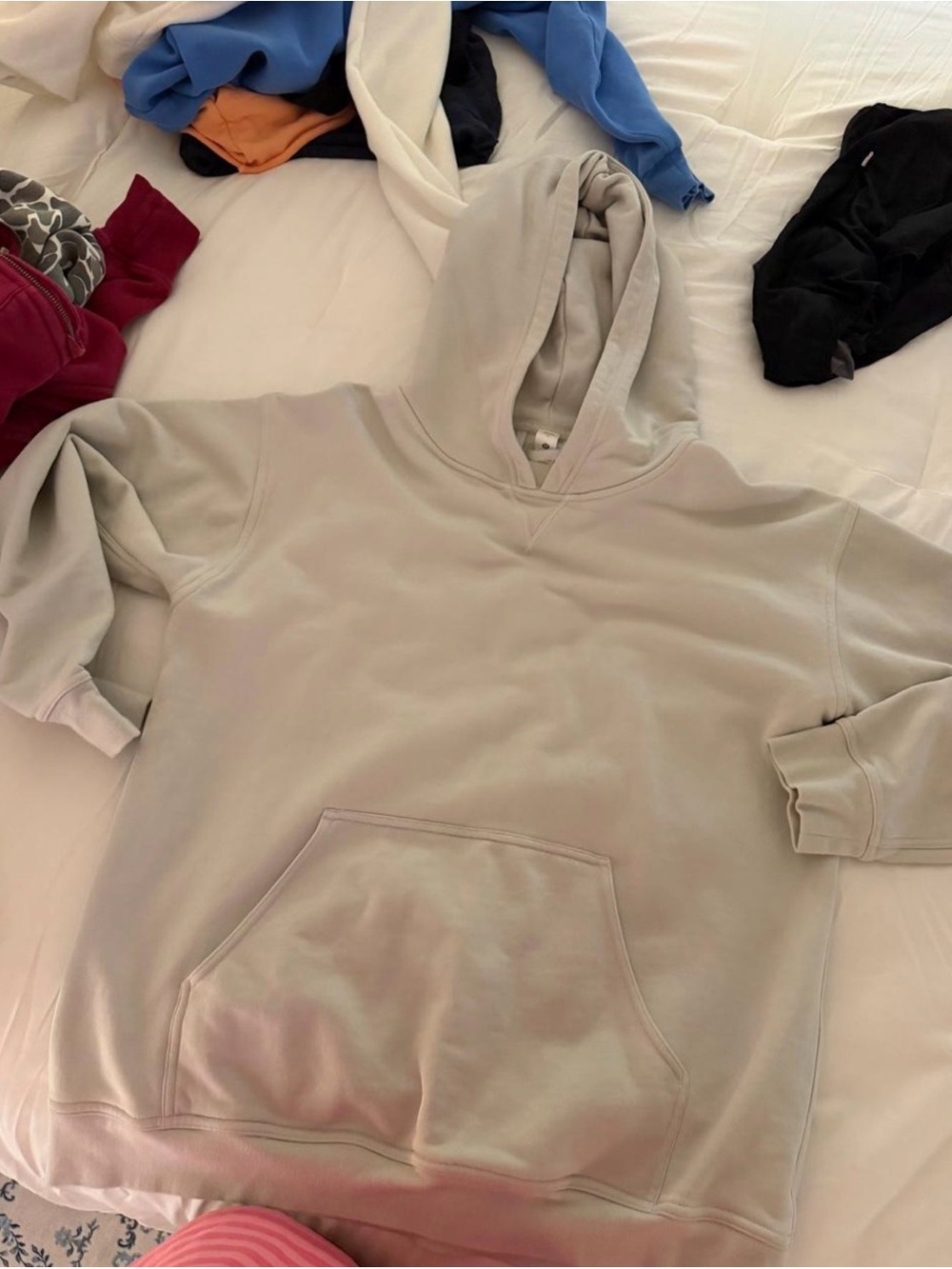 Women's lululemon Oversized Hooded Pullover Sweatshirt - Light Gray